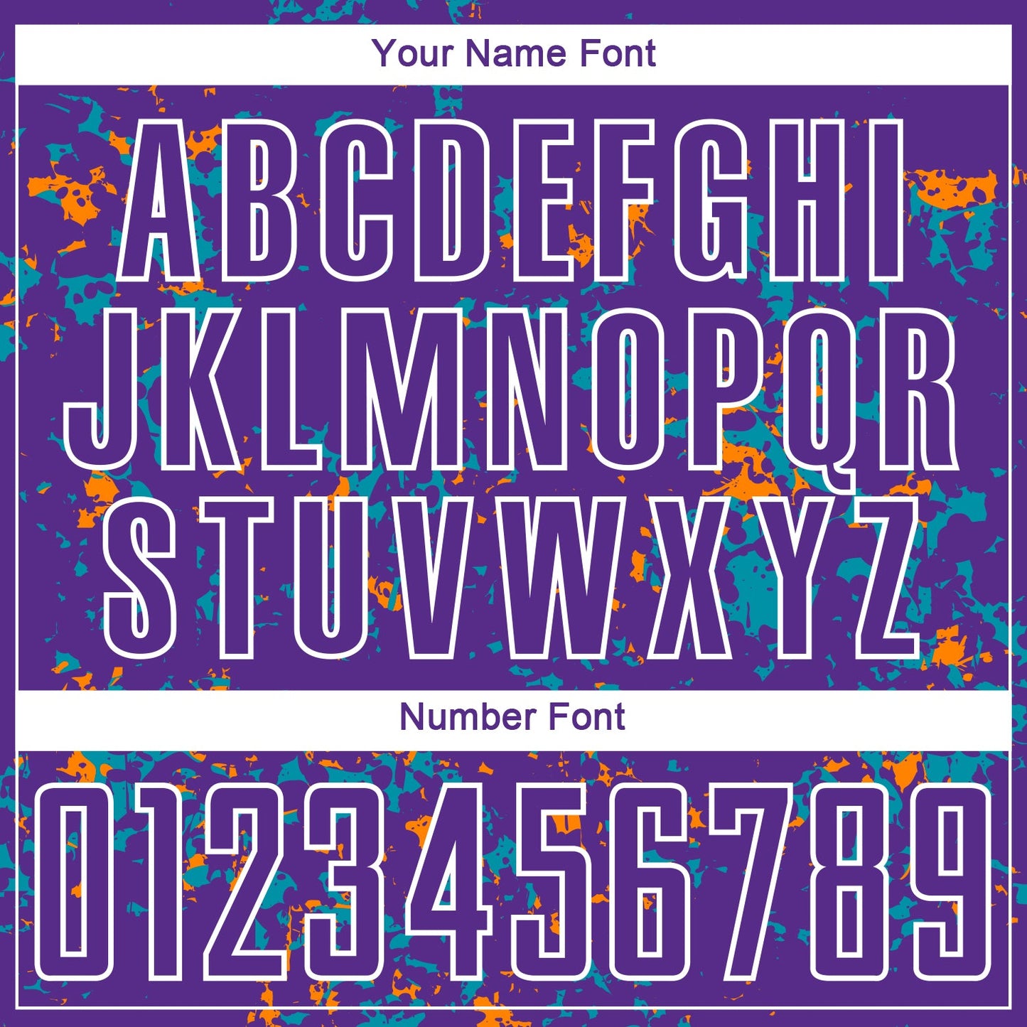 Custom Purple Bay Orange-Teal Abstract Fragment Art Sublimation Soccer Uniform Jersey Limited