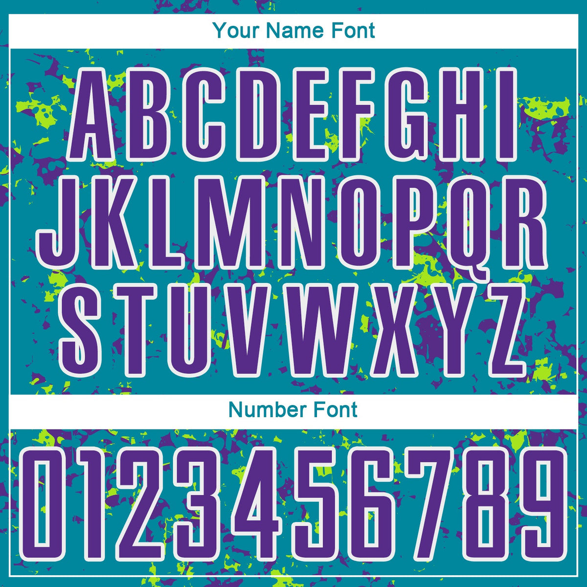 Custom Teal Purple-Neon Green Abstract Fragment Art Sublimation Soccer Uniform Jersey Limited