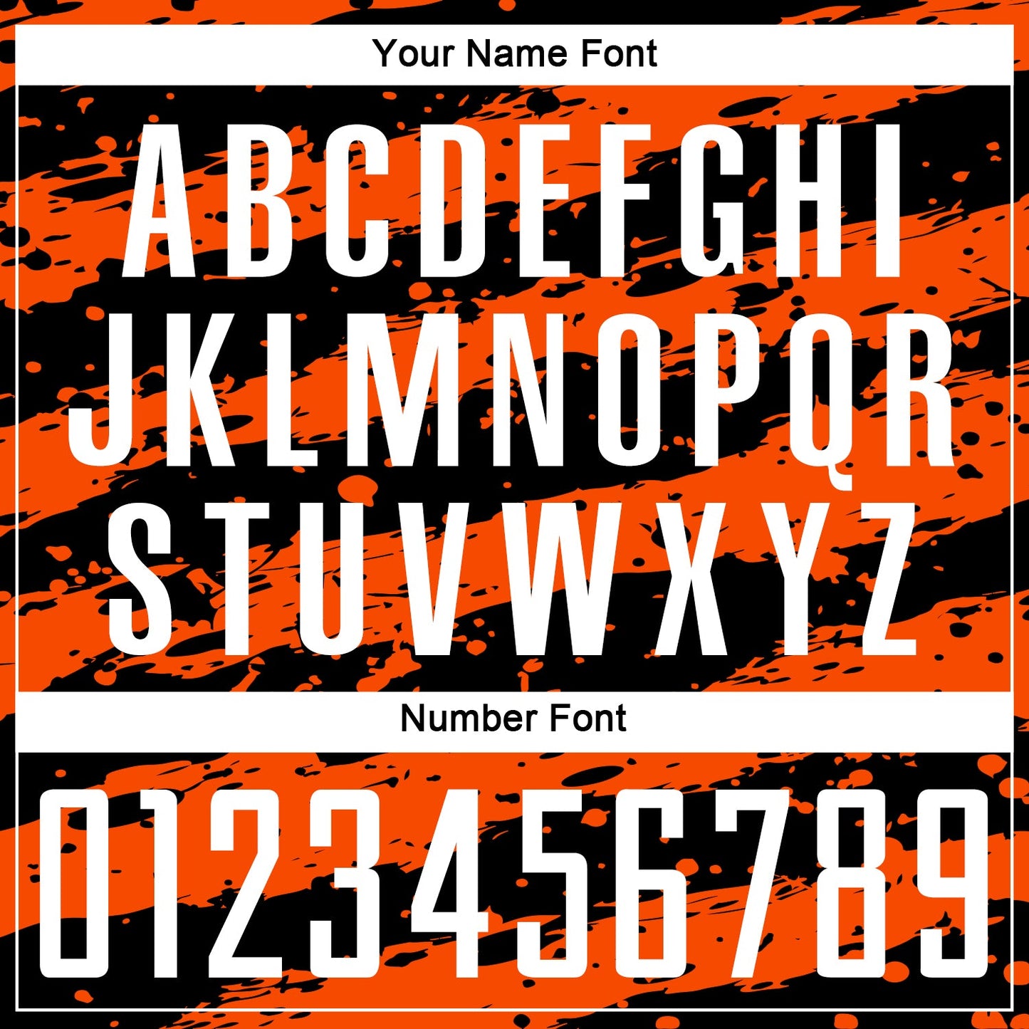 Custom Black White-Orange Splash Sublimation Soccer Uniform Jersey Limited