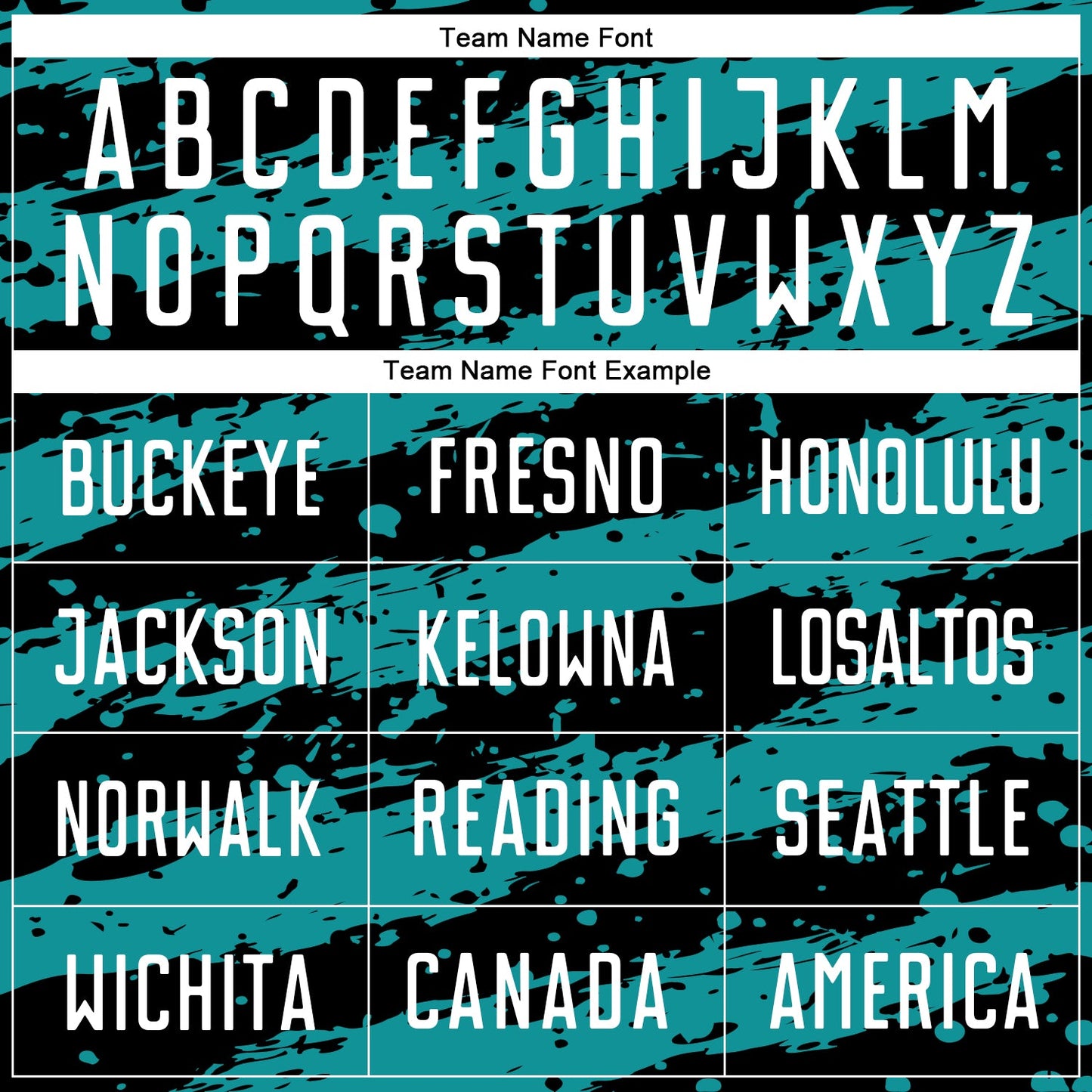 Custom Black White-Teal Splash Sublimation Soccer Uniform Jersey Limited