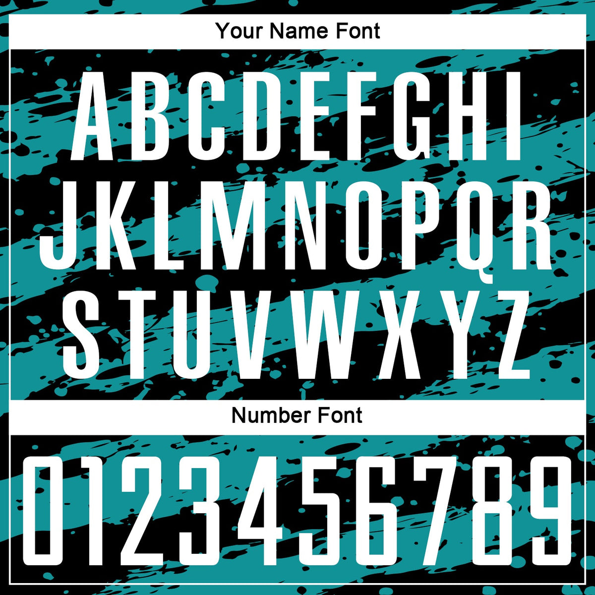 Custom Black White-Teal Splash Sublimation Soccer Uniform Jersey Limited