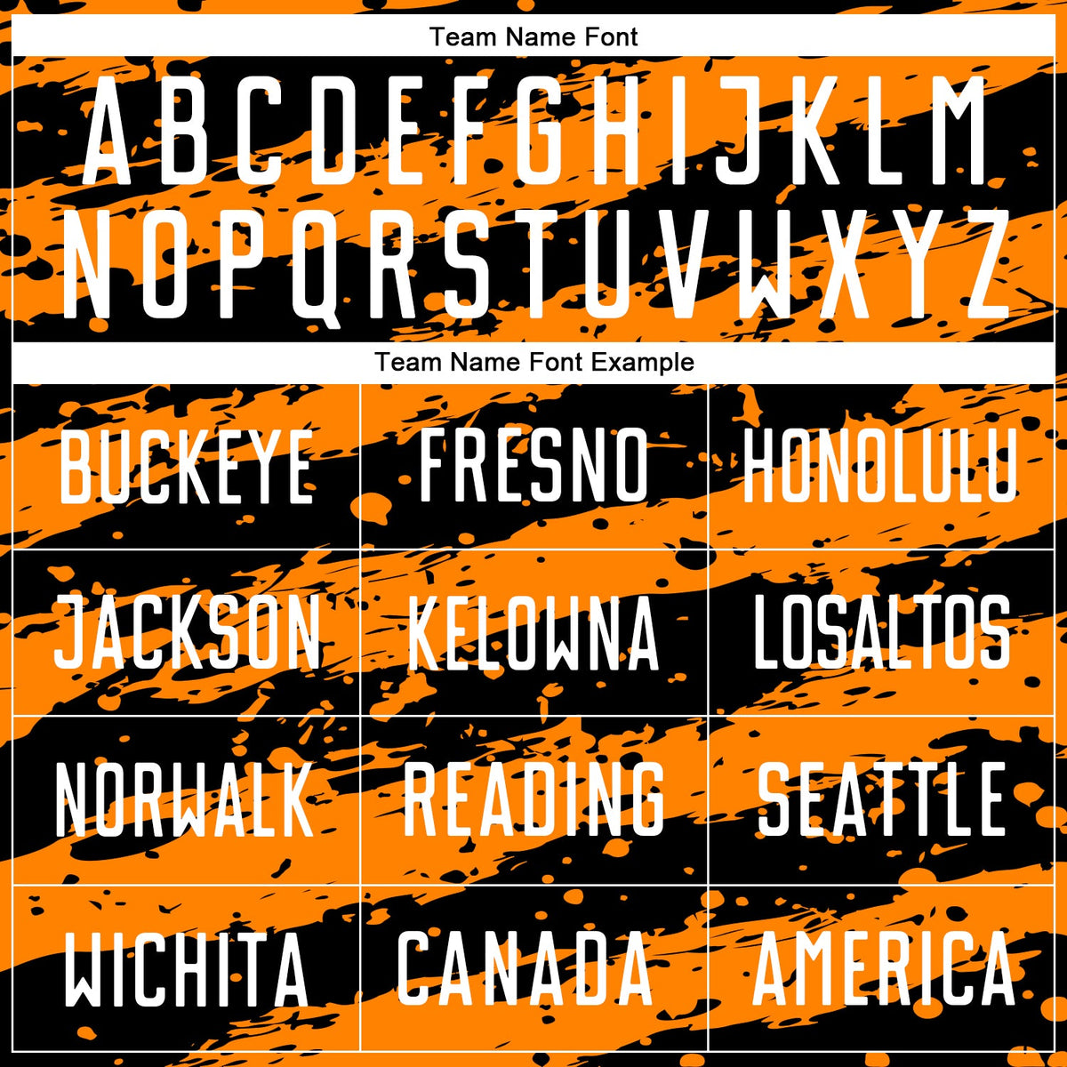 Custom Black White-Bay Orange Splash Sublimation Soccer Uniform Jersey Limited