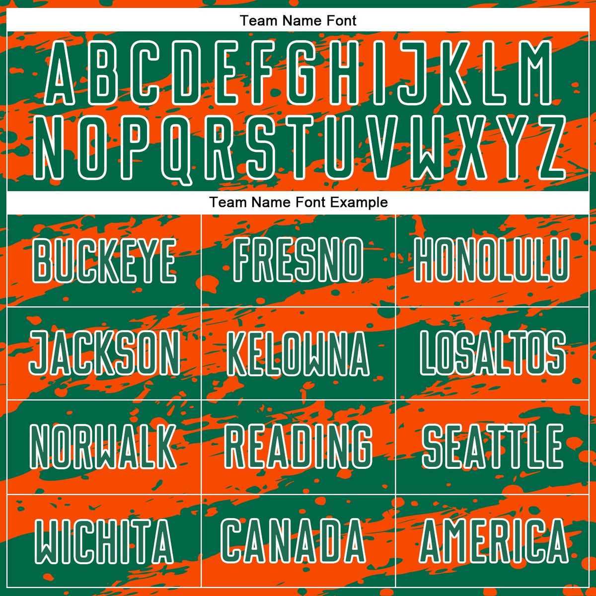 Custom Kelly Green Orange-White Splash Sublimation Soccer Uniform Jersey Limited