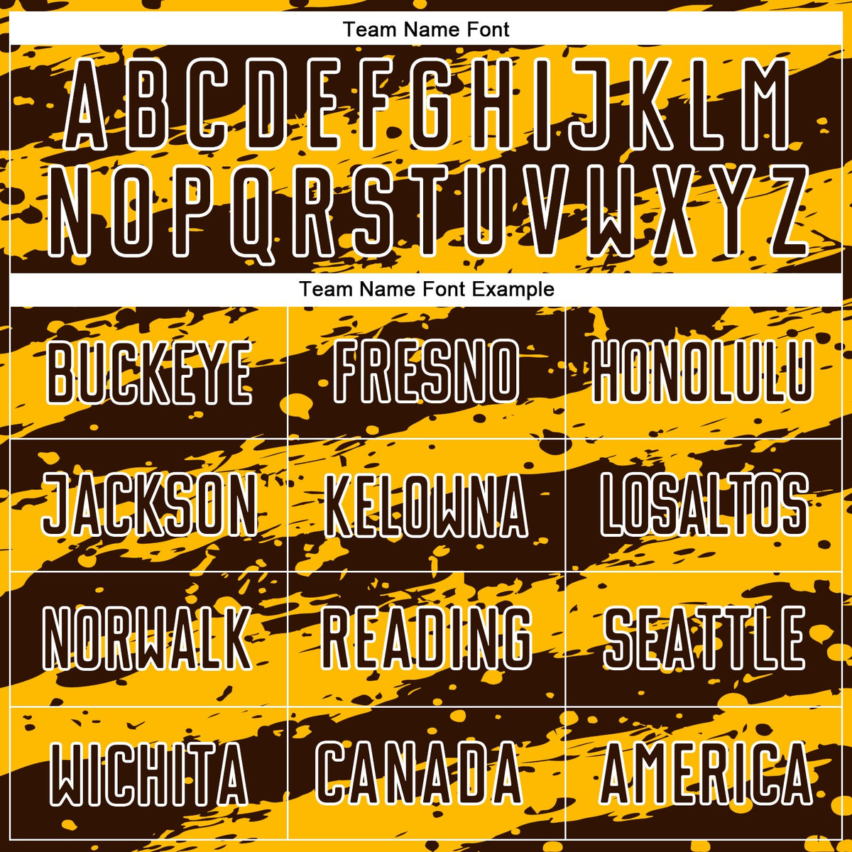 Custom Gold Brown-White Splash Sublimation Soccer Uniform Jersey Limited