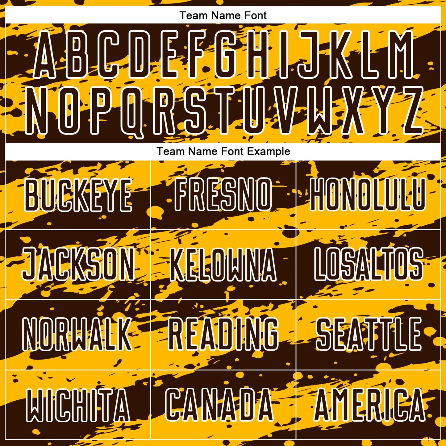 Custom Gold Brown-White Splash Sublimation Soccer Uniform Jersey Limited