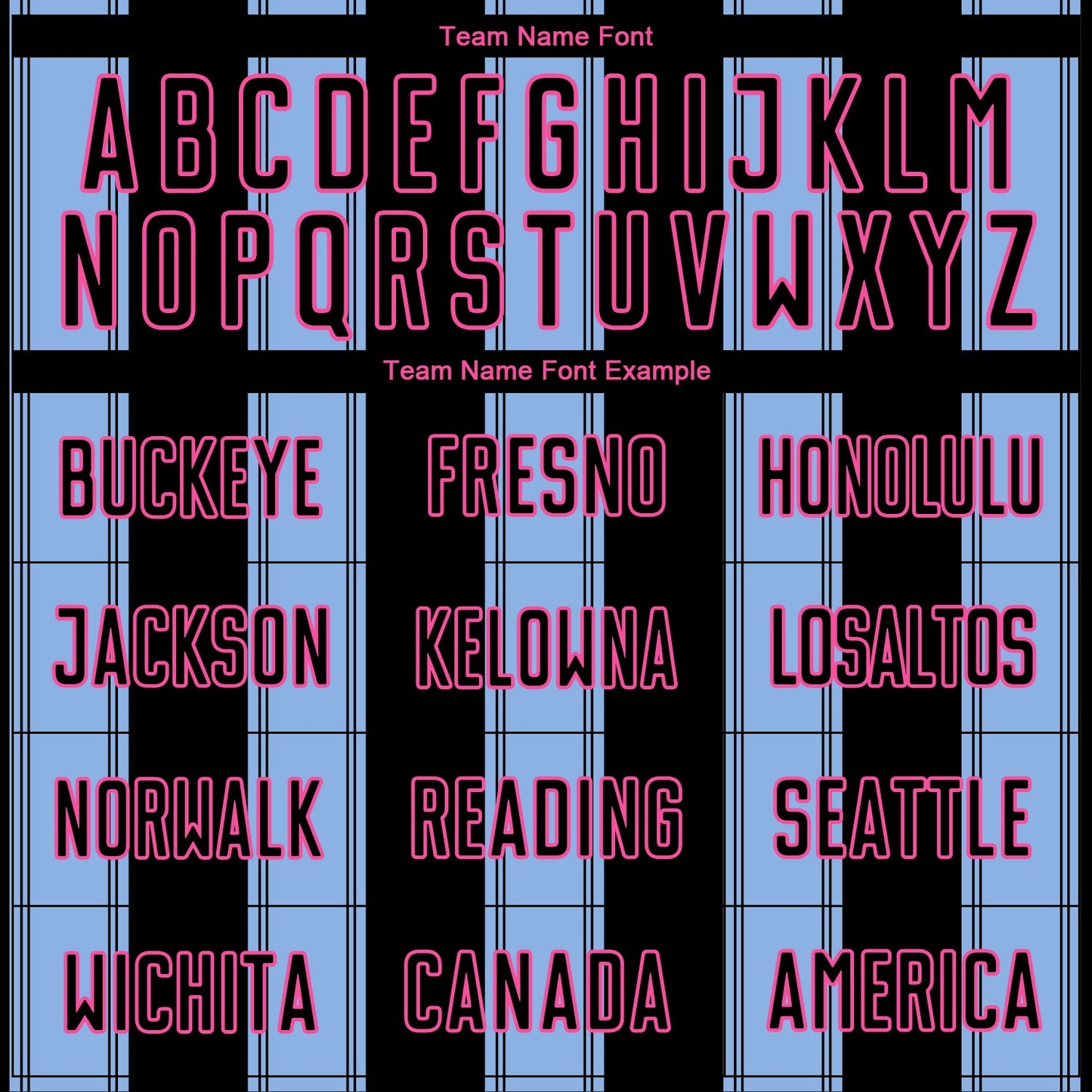 Custom Black Light Blue-Pink Line Sublimation Soccer Uniform Jersey Limited