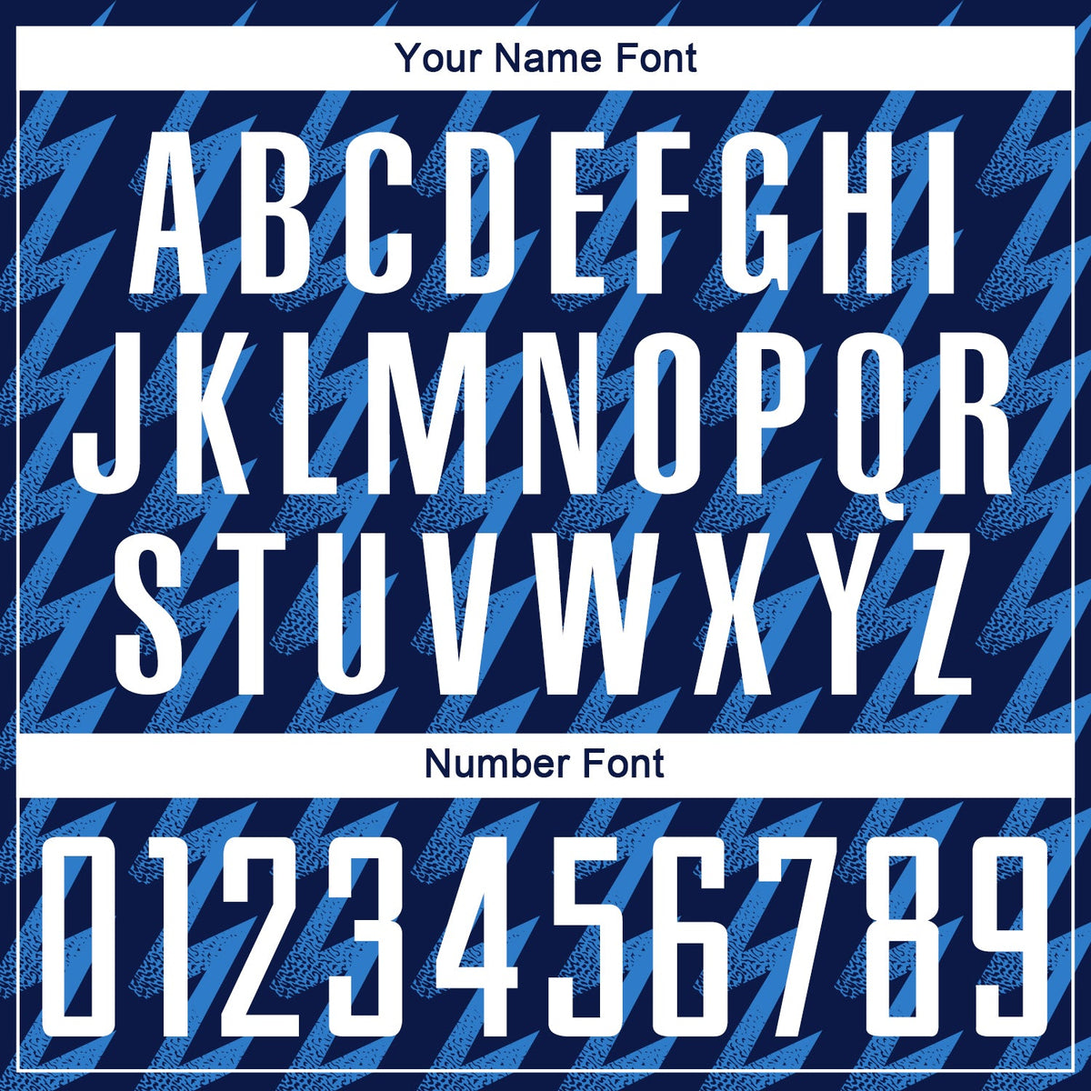 Custom Navy White-Powder Blue Zigzag Shape Sublimation Soccer Uniform Jersey Limited