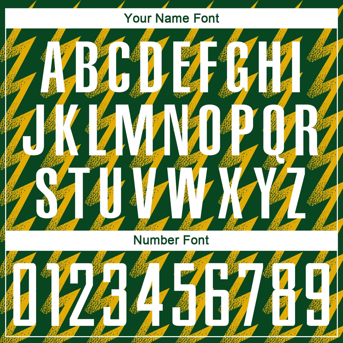 Custom Green White-Gold Zigzag Shape Sublimation Soccer Uniform Jersey Limited