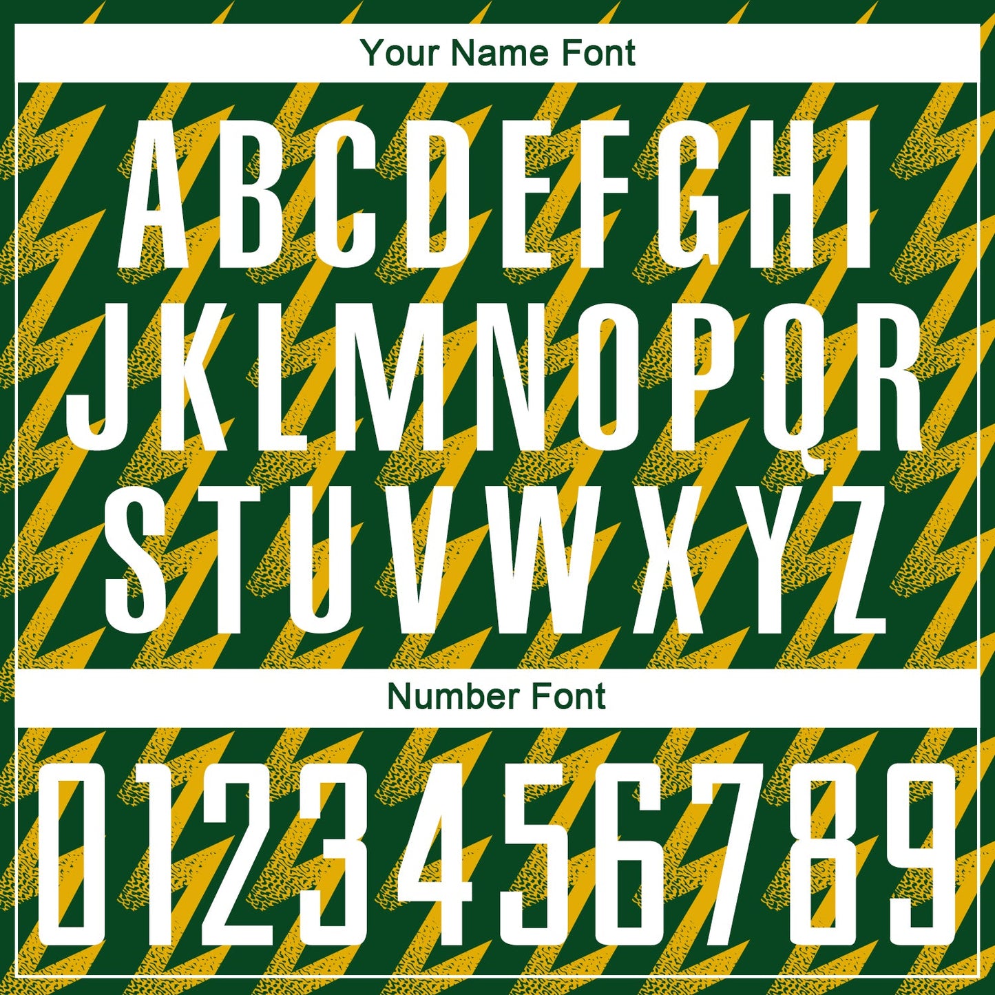 Custom Green White-Gold Zigzag Shape Sublimation Soccer Uniform Jersey Limited