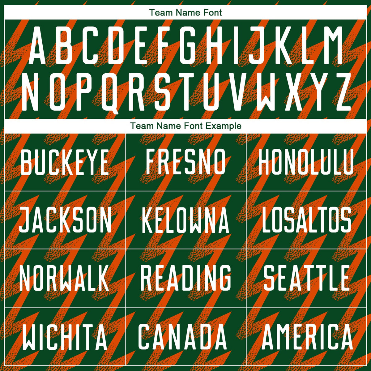 Custom Green White-Orange Zigzag Shape Sublimation Soccer Uniform Jersey Limited