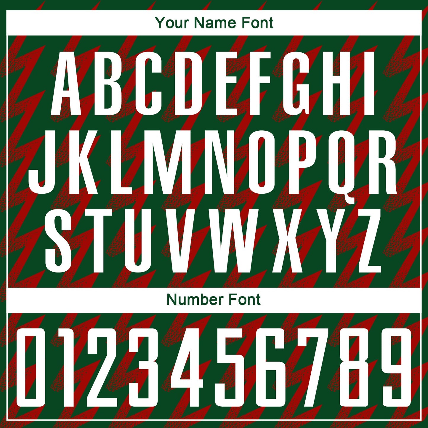 Custom Kelly Green White-Red Zigzag Shape Sublimation Soccer Uniform Jersey Limited