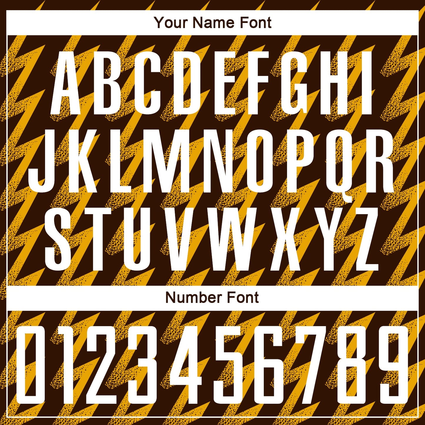 Custom Brown White-Gold Zigzag Shape Sublimation Soccer Uniform Jersey Limited