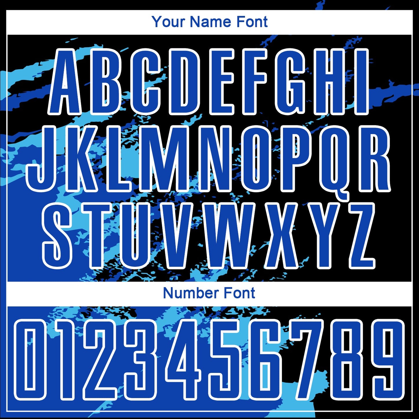 Custom Black Thunder Blue-Sky Blue Abstract Fragment Art Splash Sublimation Soccer Uniform Jersey Limited