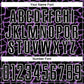 Custom Black Medium Purple-White Abstract Network Splash Sublimation Soccer Uniform Jersey Limited