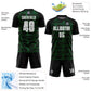 Custom Black White-Green Line Sublimation Soccer Uniform Jersey Limited