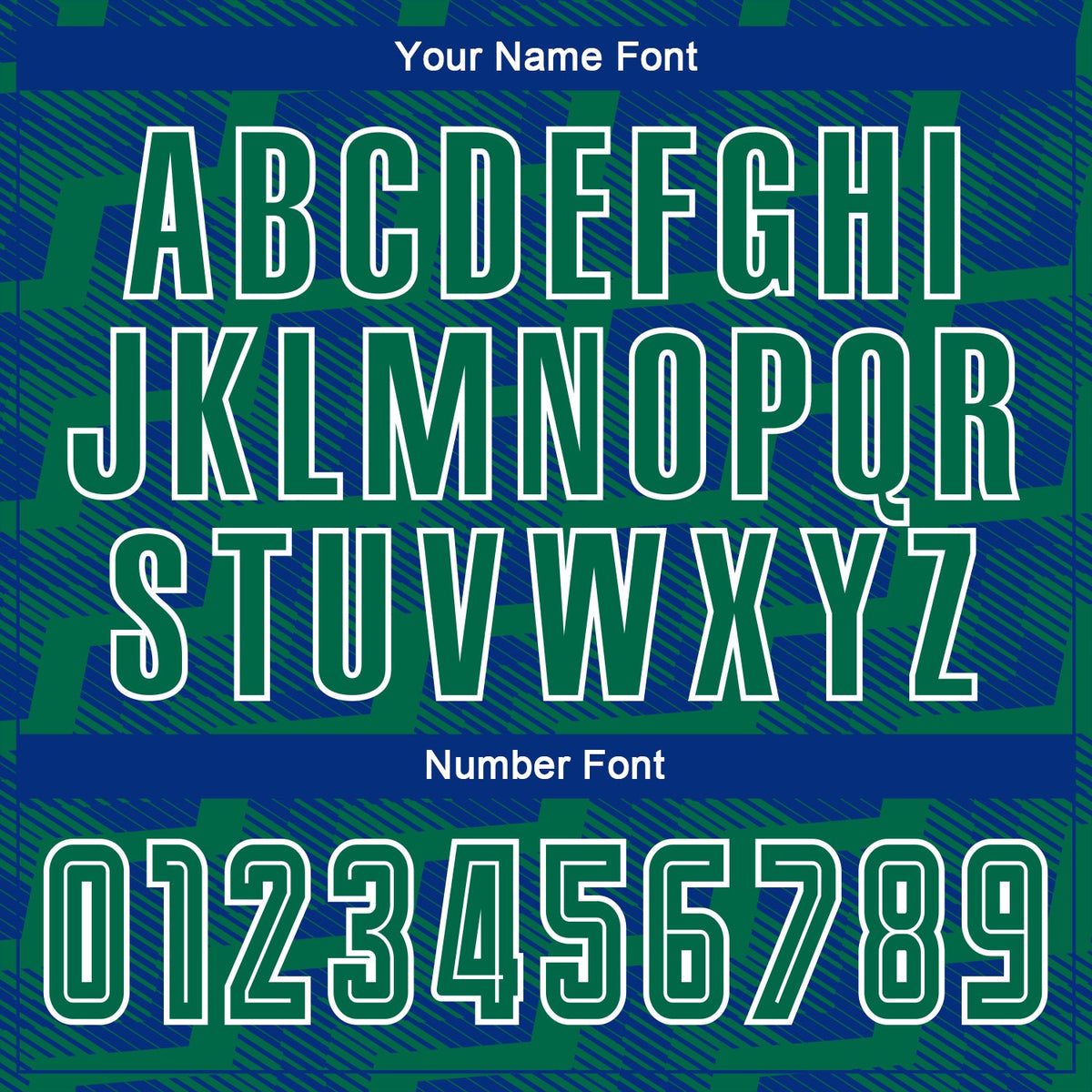 Custom Royal Kelly Green-White Line Sublimation Soccer Uniform Jersey Limited