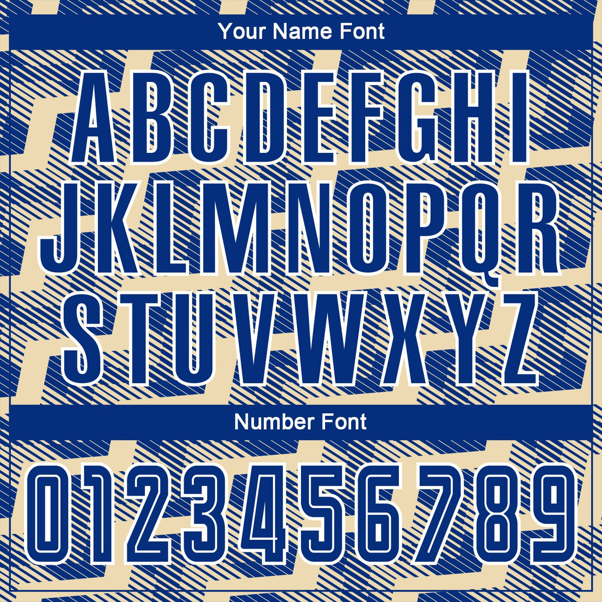 Custom Royal Cream-White Line Sublimation Soccer Uniform Jersey Limited