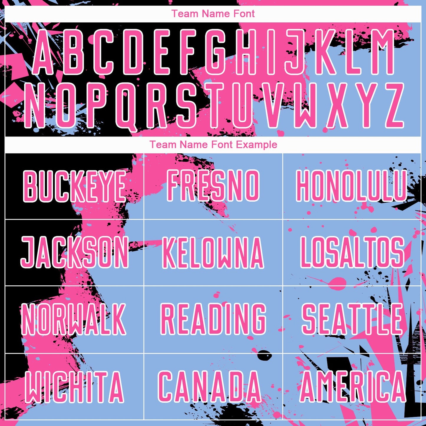 Custom Black Pink-Light Blue Spalsh Sublimation Soccer Uniform Jersey Limited