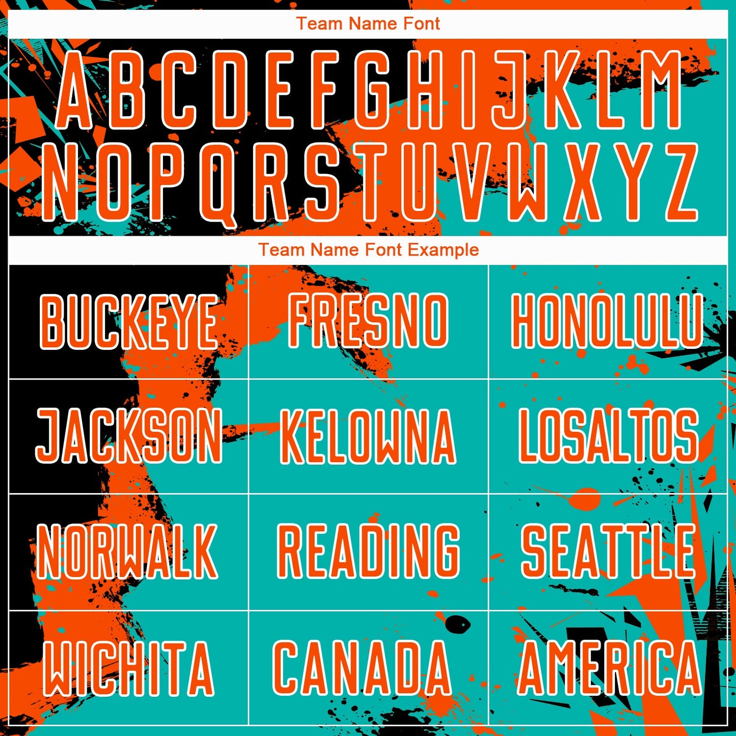 Custom Black Orange-Aqua Spalsh Sublimation Soccer Uniform Jersey Limited