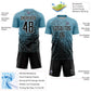 Custom Shadow Blue Black-White Abstract Fragment Art Sublimation Soccer Uniform Jersey Limited