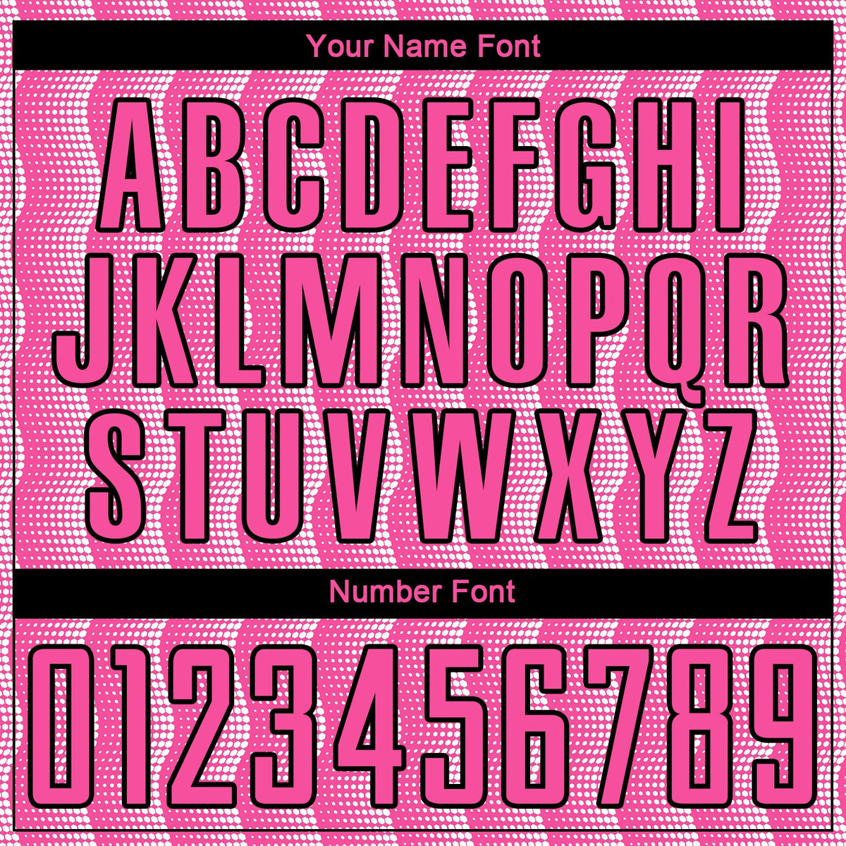 Custom Pink Black-White Geometric Shape Sublimation Soccer Uniform Jersey Limited