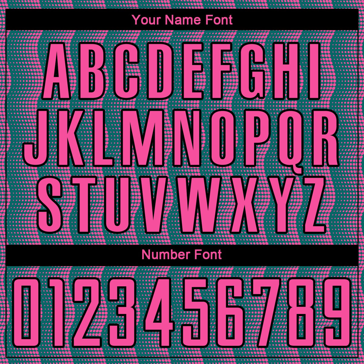 Custom Teal Pink-Black Geometric Shape Sublimation Soccer Uniform Jersey Limited