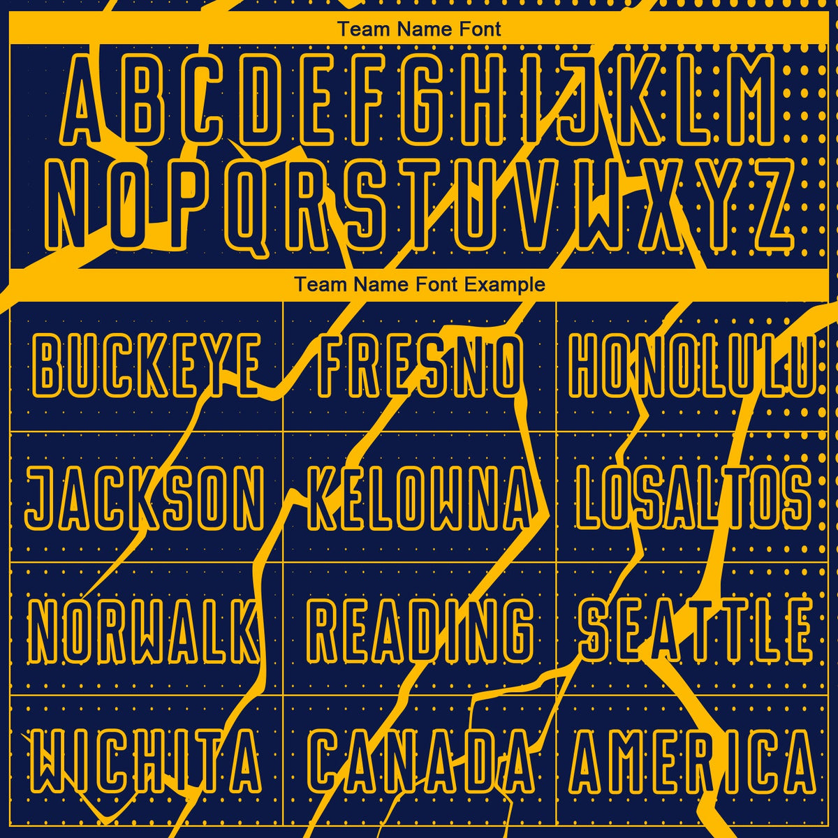 Custom Navy Yellow Lightning Sublimation Soccer Uniform Jersey Limited