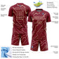 Custom Crimson City Cream Lightning Sublimation Soccer Uniform Jersey Limited