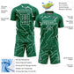 Custom Kelly Green White Lightning Sublimation Soccer Uniform Jersey Limited