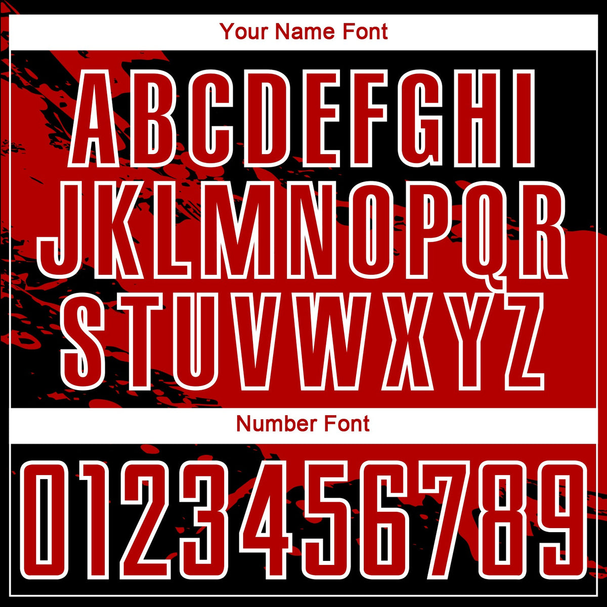 Custom Black Red-White Splash Sublimation Soccer Uniform Jersey Limited