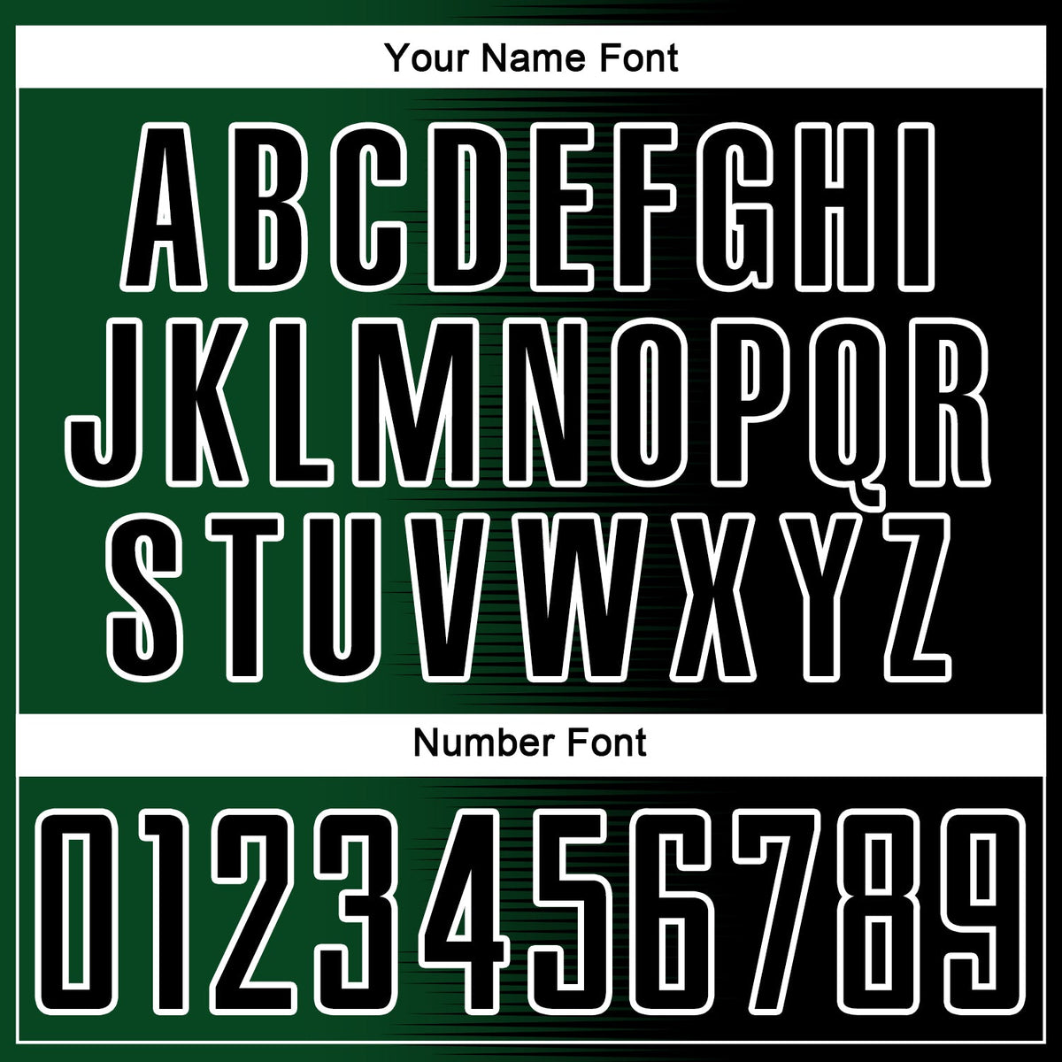 Custom Black Green-White Gradient Line Sublimation Soccer Uniform Jersey Limited