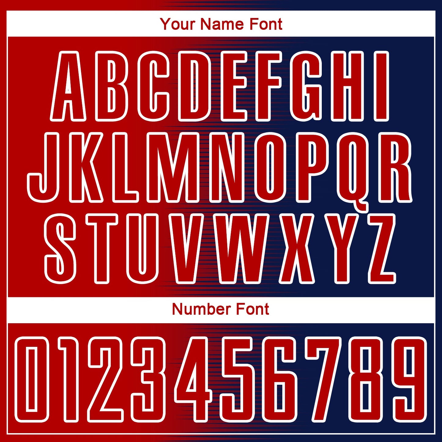 Custom Navy Red-White Gradient Line Sublimation Soccer Uniform Jersey Limited