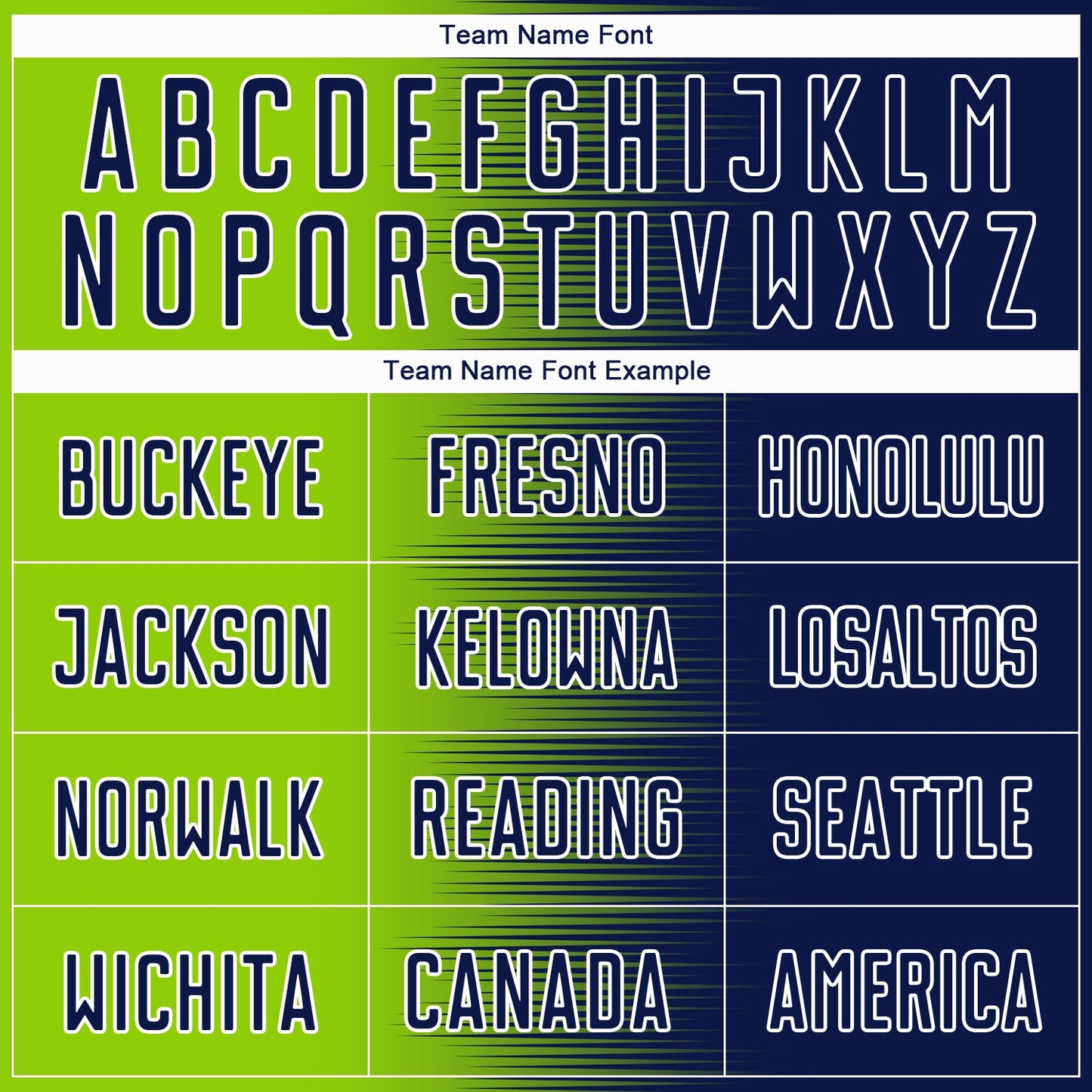 Custom Navy Neon Green-White Gradient Line Sublimation Soccer Uniform Jersey Limited