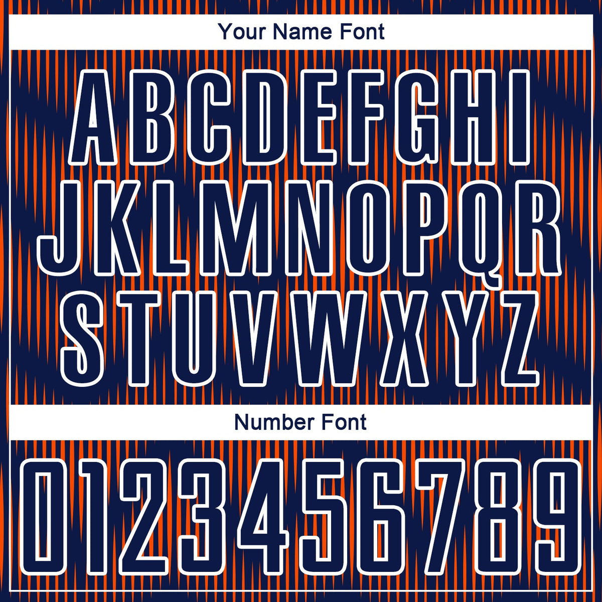 Custom Navy Orange-White Line Sublimation Soccer Uniform Jersey Limited