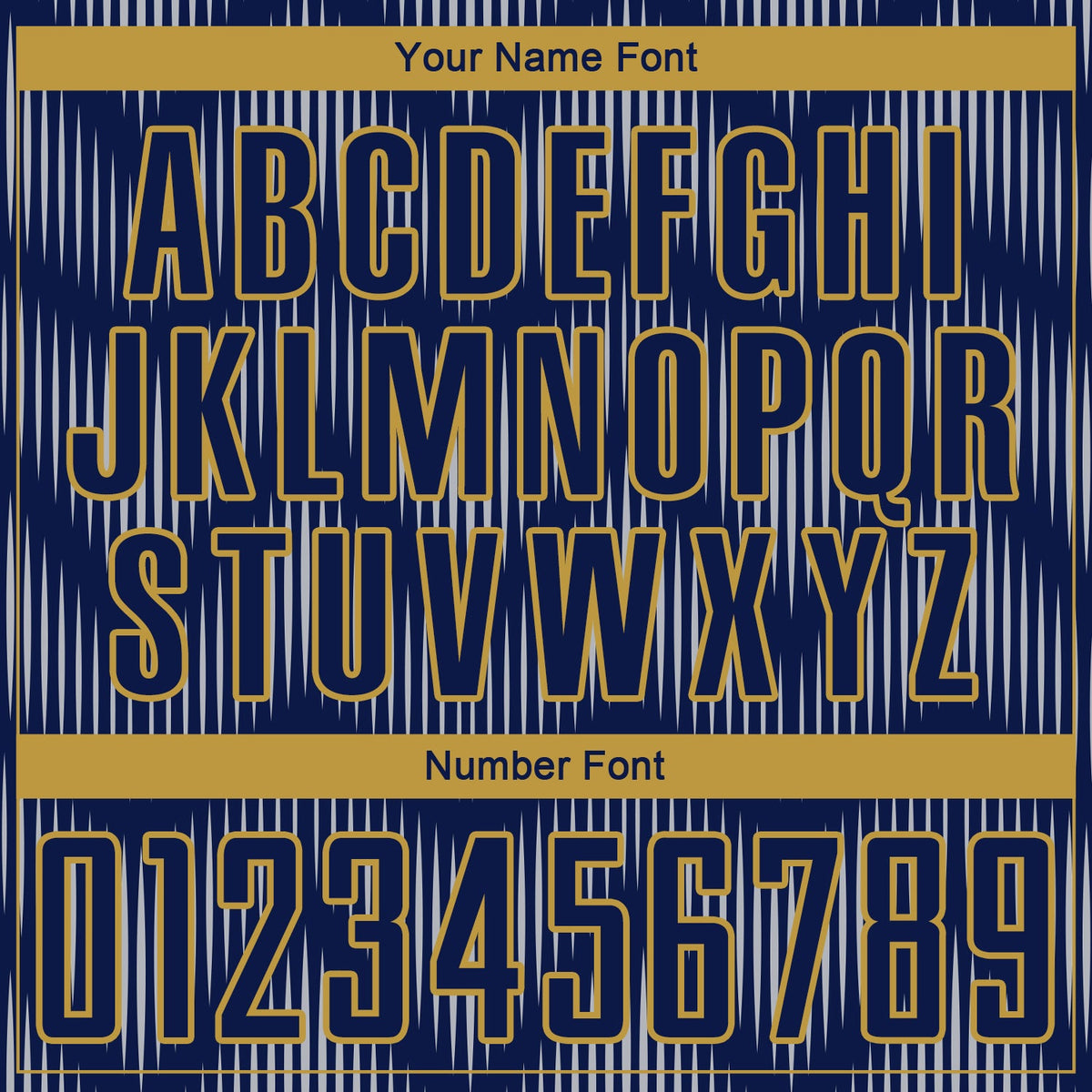 Custom Navy Gray-Old Gold Line Sublimation Soccer Uniform Jersey Limited