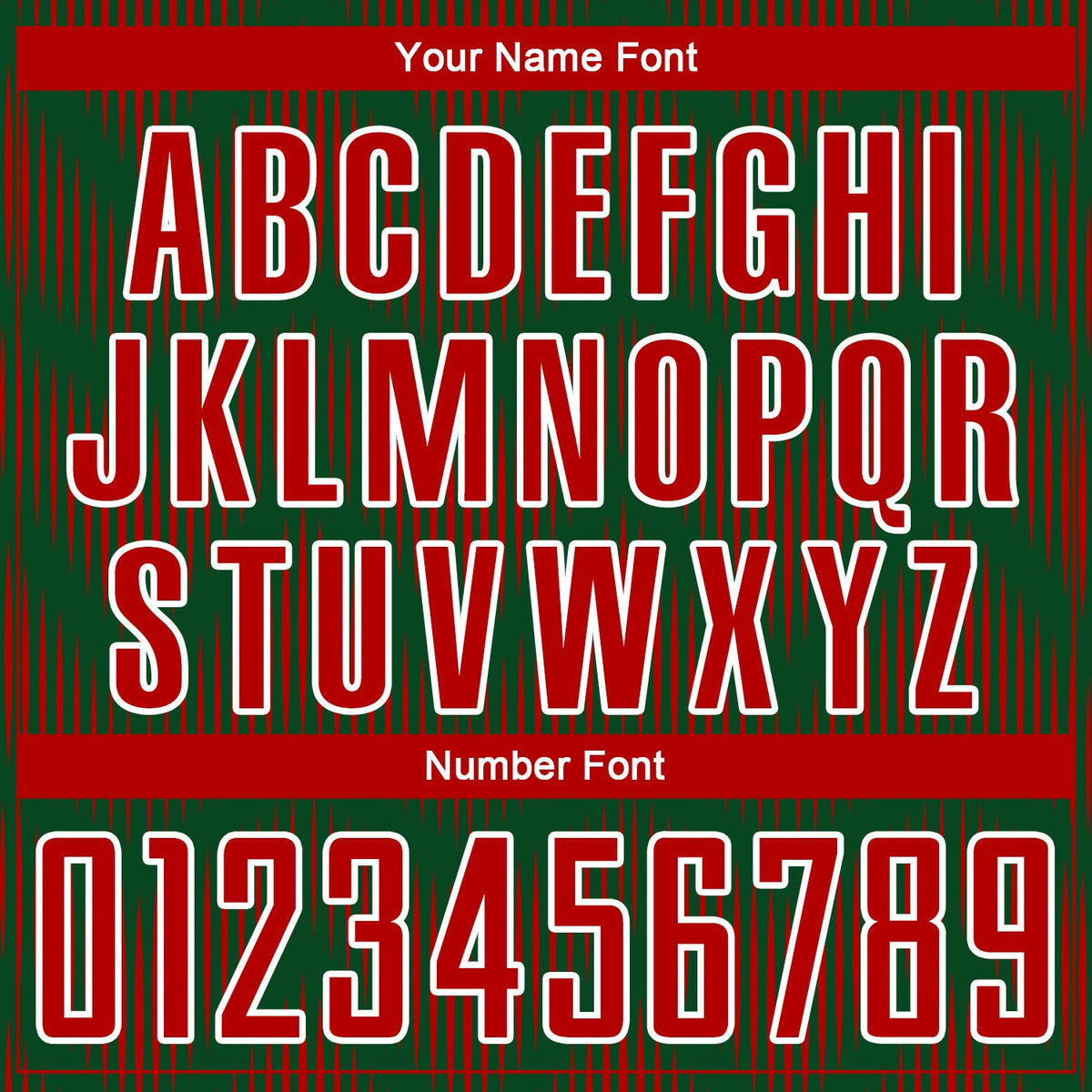 Custom Green Red-White Line Sublimation Soccer Uniform Jersey Limited