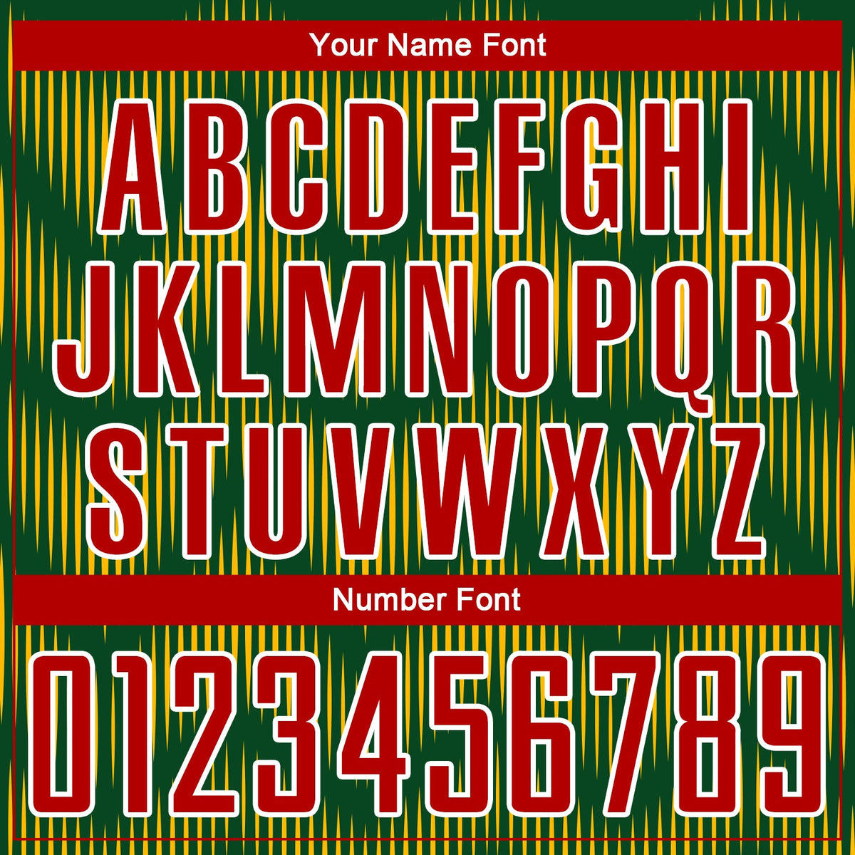 Custom Green Red-Gold Line Sublimation Soccer Uniform Jersey Limited