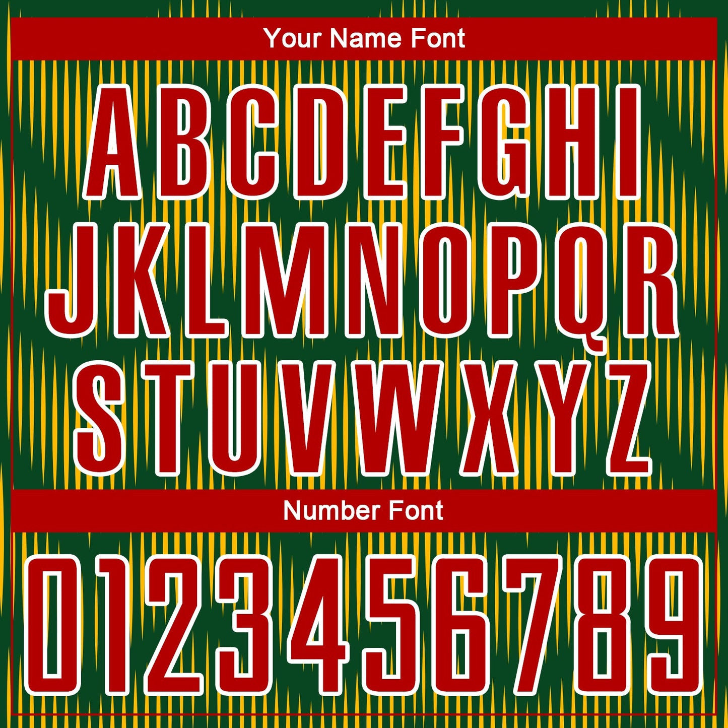 Custom Green Red-Gold Line Sublimation Soccer Uniform Jersey Limited