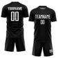 Custom Black White Sublimation Soccer Uniform Jersey Limited