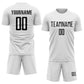 Custom White Black Sublimation Soccer Uniform Jersey Limited
