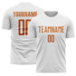 Custom White Texas Orange Sublimation Soccer Uniform Jersey