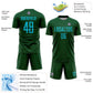 Custom Green Lakes Blue Sublimation Soccer Uniform Jersey Limited