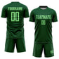 Custom Green Pea Green Sublimation Soccer Uniform Jersey Limited