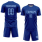 Custom Royal Light Blue Sublimation Soccer Uniform Jersey Limited