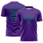 Custom Purple Teal Sublimation Soccer Uniform Jersey