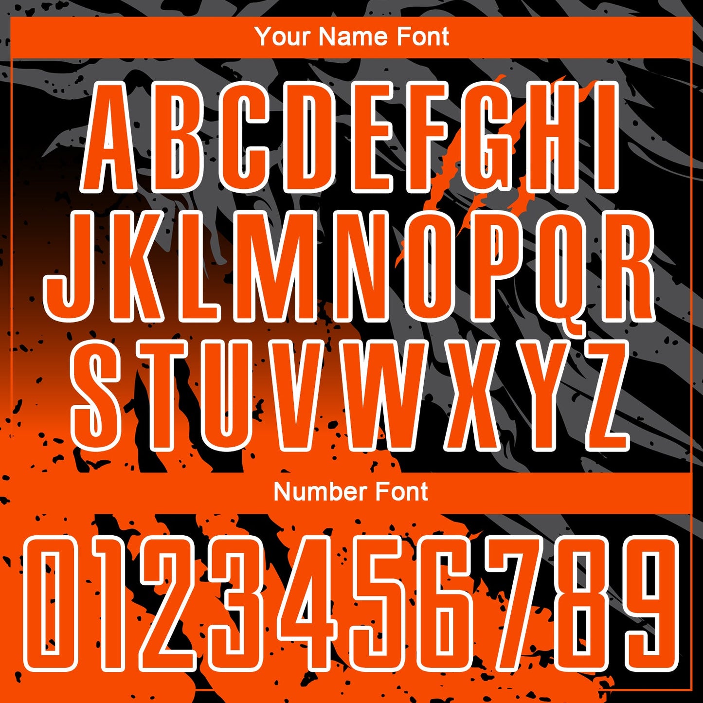 Custom Black Orange-White Gradient Scratch Splash Sublimation Soccer Uniform Jersey Limited