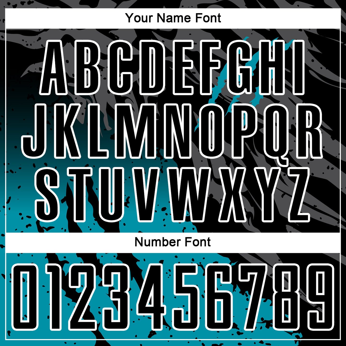 Custom Black Teal-White Gradient Scratch Splash Sublimation Soccer Uniform Jersey Limited