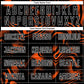 Custom Black Orange-White Abstract Liquid Sublimation Soccer Uniform Jersey Limited