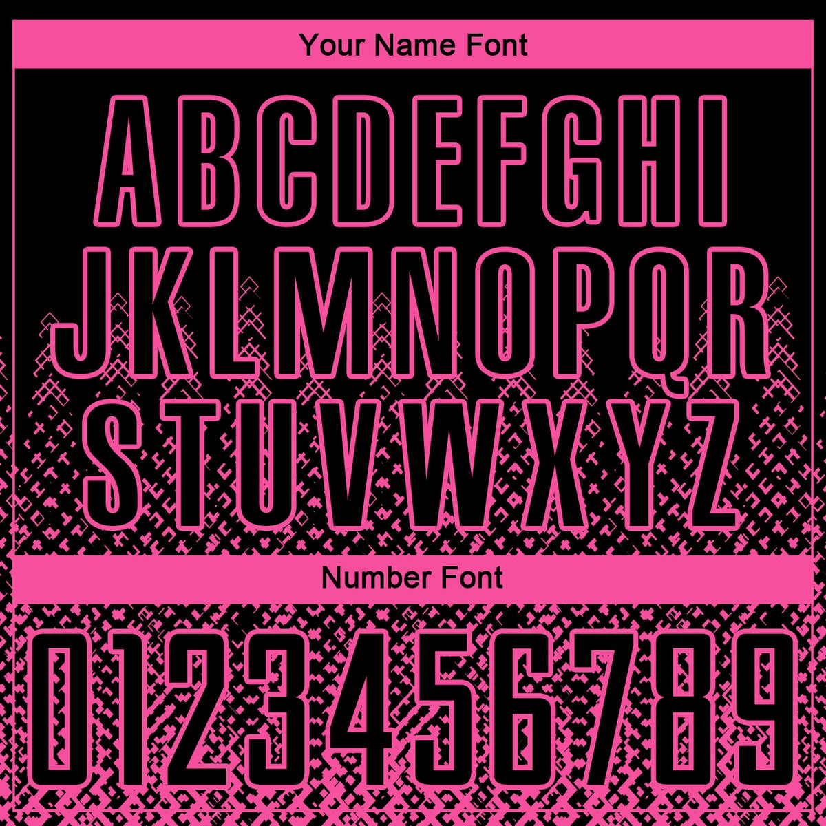 Custom Black Pink Geometric Shape Sublimation Soccer Uniform Jersey Limited