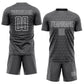 Custom Steel Gray White Geometric Shape Sublimation Soccer Uniform Jersey Limited